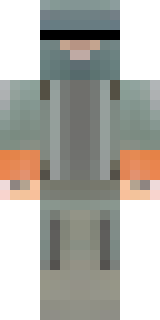 a battle-worn pilot in orange plating with scorch marks