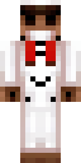 a cheerful chef in a white coat and tall hat with a wooden spoon