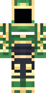 a jade samurai in green and gold ceremonial armor