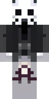 a necromancer in tattered black robes with a bone mask