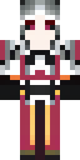 a fire mage in crimson robes with burning orange sleeves