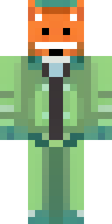 an anthropomorphic fox in a green explorer jacket