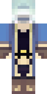 a ghostly pirate with pale skin and a tattered blue coat