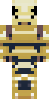 a piglin brute in gold armor with a snout and tusks