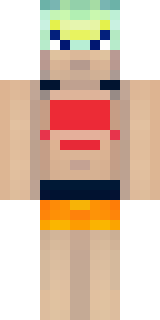 a summer surfer in board shorts with sun-bleached hair