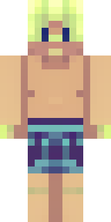 a summer surfer in board shorts with sun-bleached hair
