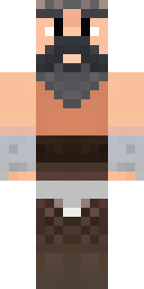 a viking warrior in fur and iron with a braided beard