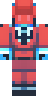 a masked hero in a sleek red and blue suit with a chest emblem