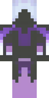 an end-realm sorcerer in obsidian robes with violet particles