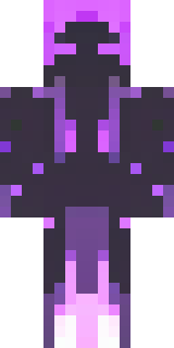an end-realm sorcerer in obsidian robes with violet particles