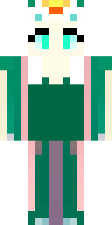 a queen in a flowing emerald gown with a silver tiara