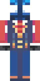 a masked hero in a sleek red and blue suit with a chest emblem