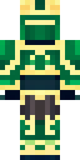 a jade samurai in green and gold ceremonial armor