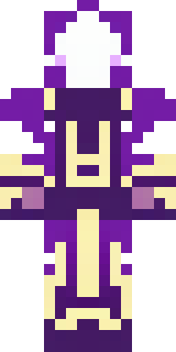 an arcane sorcerer in purple robes with glowing runes