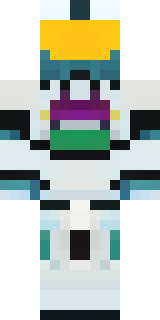 a mecha pilot in a white flight suit with a segmented helmet