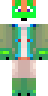 an anthropomorphic fox in a green explorer jacket