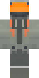 a battle-worn pilot in orange plating with scorch marks