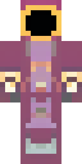 a nether hunter in crimson hide with glowing gold trim