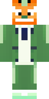 an anthropomorphic fox in a green explorer jacket