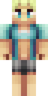 a summer surfer in board shorts with sun-bleached hair