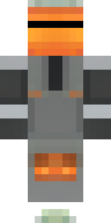 a battle-worn pilot in orange plating with scorch marks