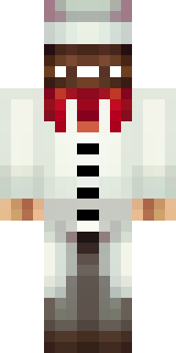 a cheerful chef in a white coat and tall hat with a wooden spoon