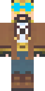 a steampunk inventor in a brown leather coat and brass goggles