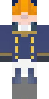 an airship captain in a navy coat with copper gadgets