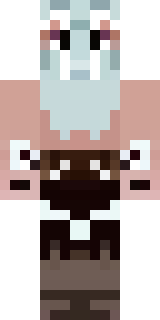 a frost viking in white furs and a horned helm