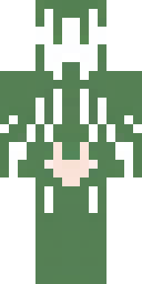 a nature druid in mossy green robes with antler headdress