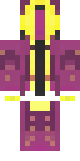 a nether hunter in crimson hide with glowing gold trim