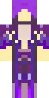 an end-realm sorcerer in obsidian robes with violet particles