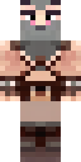 a viking warrior in fur and iron with a braided beard