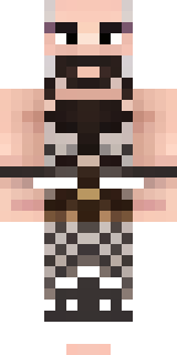 a viking warrior in fur and iron with a braided beard