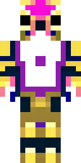 a piglin brute in gold armor with a snout and tusks
