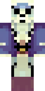 a ghostly pirate with pale skin and a tattered blue coat