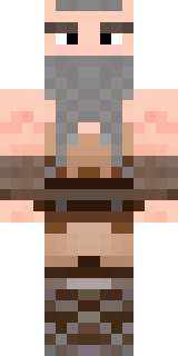 a viking warrior in fur and iron with a braided beard