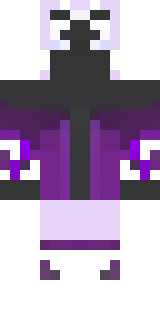an end-realm sorcerer in obsidian robes with violet particles