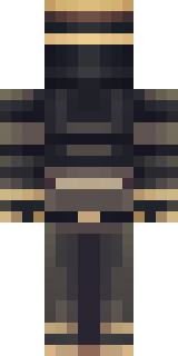 a ronin in weathered dark armor and a straw hat