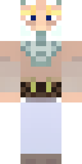 a frost viking in white furs and a horned helm