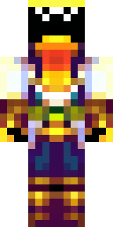 a golden pirate with an eyepatch and a parrot on the shoulder