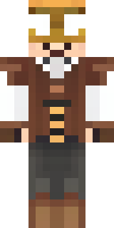 a steampunk inventor in a brown leather coat and brass goggles