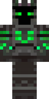 a fallen knight in blackened rusted armor with green glowing cracks