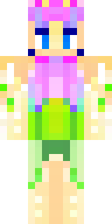 a spring fairy in a petal dress with translucent wings