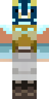 a frost viking in white furs and a horned helm