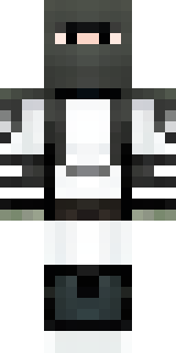a white-clad ninja with silver throwing stars and a hood