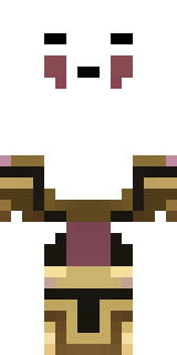 a piglin brute in gold armor with a snout and tusks