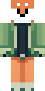 an anthropomorphic fox in a green explorer jacket