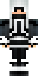 a white-clad ninja with silver throwing stars and a hood
