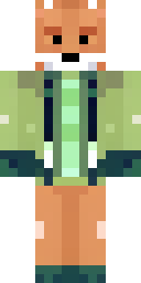 an anthropomorphic fox in a green explorer jacket